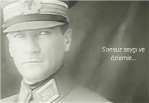  Ulu Önder Mustafa Kemal Atatürk saygı, sevgi ve minnetle anılıyor